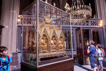 De schatkamer in de Brugse Sint-Salvatorskathedraal